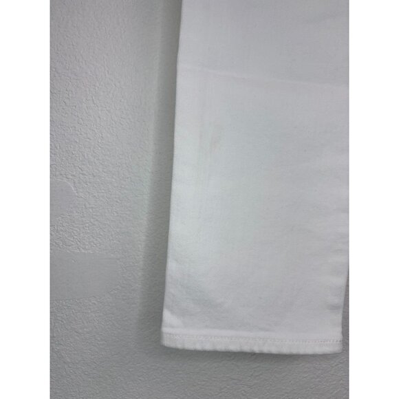 Adriano Goldschmied women's 26R white The isabelle high-rise straight crop jeans - Picture 5 of 8